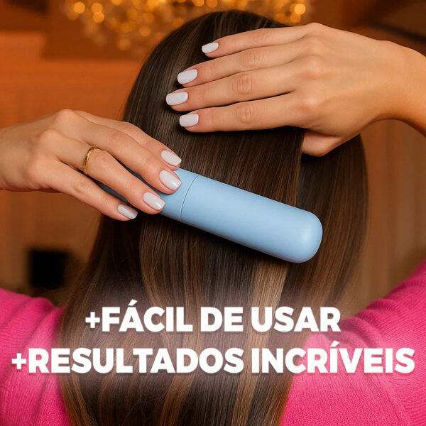 Pente Alisador de Cabelo 5 em 1 Sem Fio PermaGlam - Imagem 5