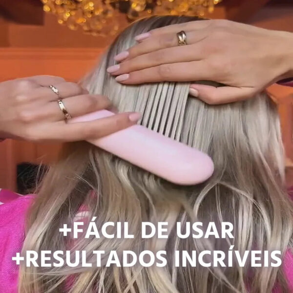 Escova Alisadora de Cabelo 5 em 1 Sem Fio PureGlam - Imagem 6