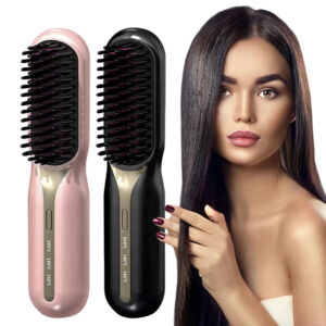 Escova Alisadora de Cabelo 5 em 1 Sem Fio PureGlam