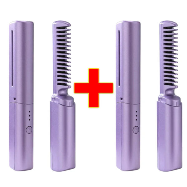 Pente Alisador de Cabelo 5 em 1 Sem Fio InfiniteGlam - Imagem 14