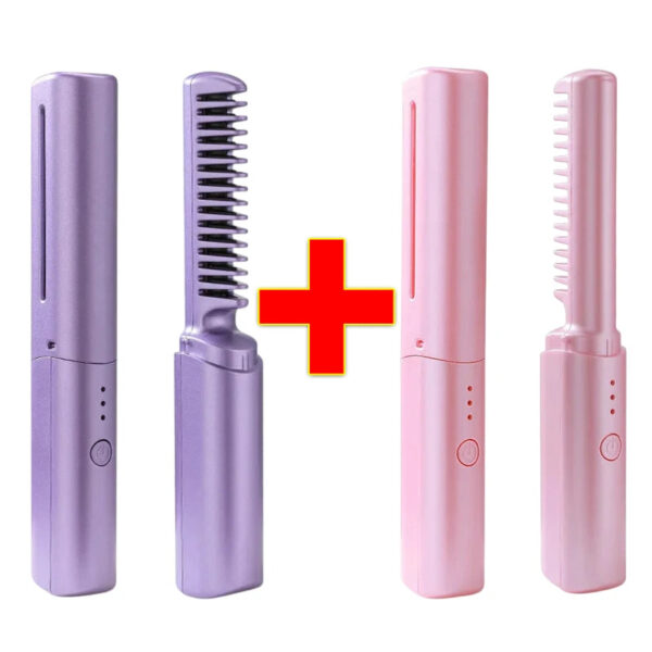 Pente Alisador de Cabelo 5 em 1 Sem Fio InfiniteGlam - Imagem 16