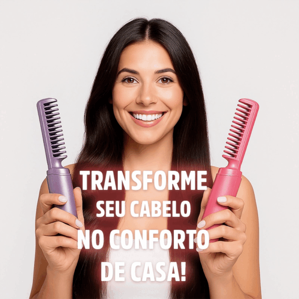 Pente Alisador de Cabelo 5 em 1 Sem Fio InfiniteGlam - Imagem 2